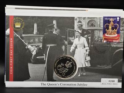 【淘币小摊】限时拍第八百六十二拍  克朗币邮币封场  满百包邮可预留两周  周一统一发货  - 阿桑松2003年女王加冕金禧50便士纪念币邮币封