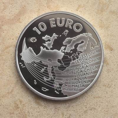 道一币馆币章第一百六十五场 - 西班牙2004年欧盟东扩10欧元精制银币  27g 925s