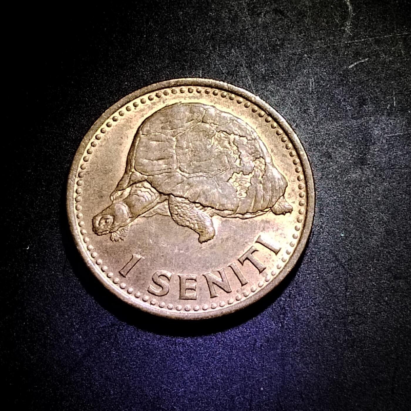 稀少汤加1968年1分铜币 18mm 大洋洲硬币保真按图发货8508