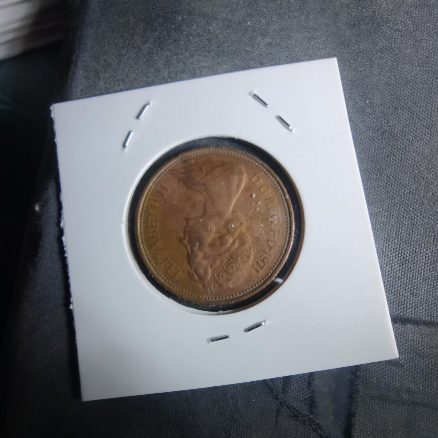 沼泽如烟--第982场 英国1971年2便士