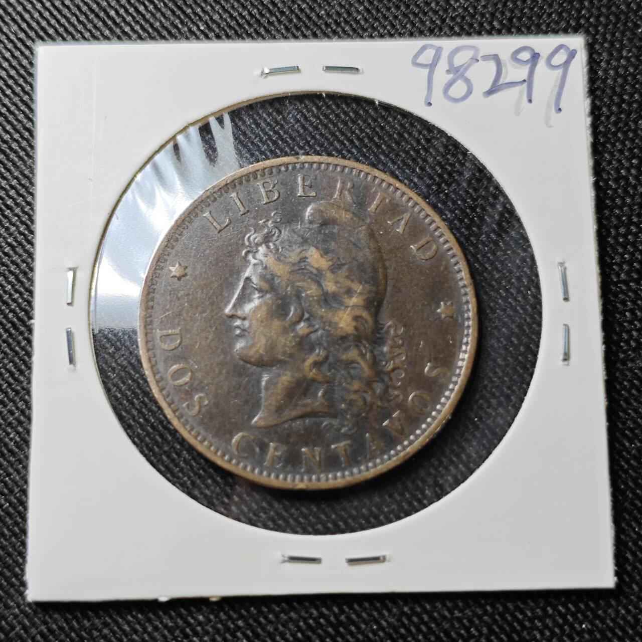 KK钱币收藏小铺  第398期 百期特拍（四拍之二） 2月预留时间 周末发货 1892阿根廷1分铜币 