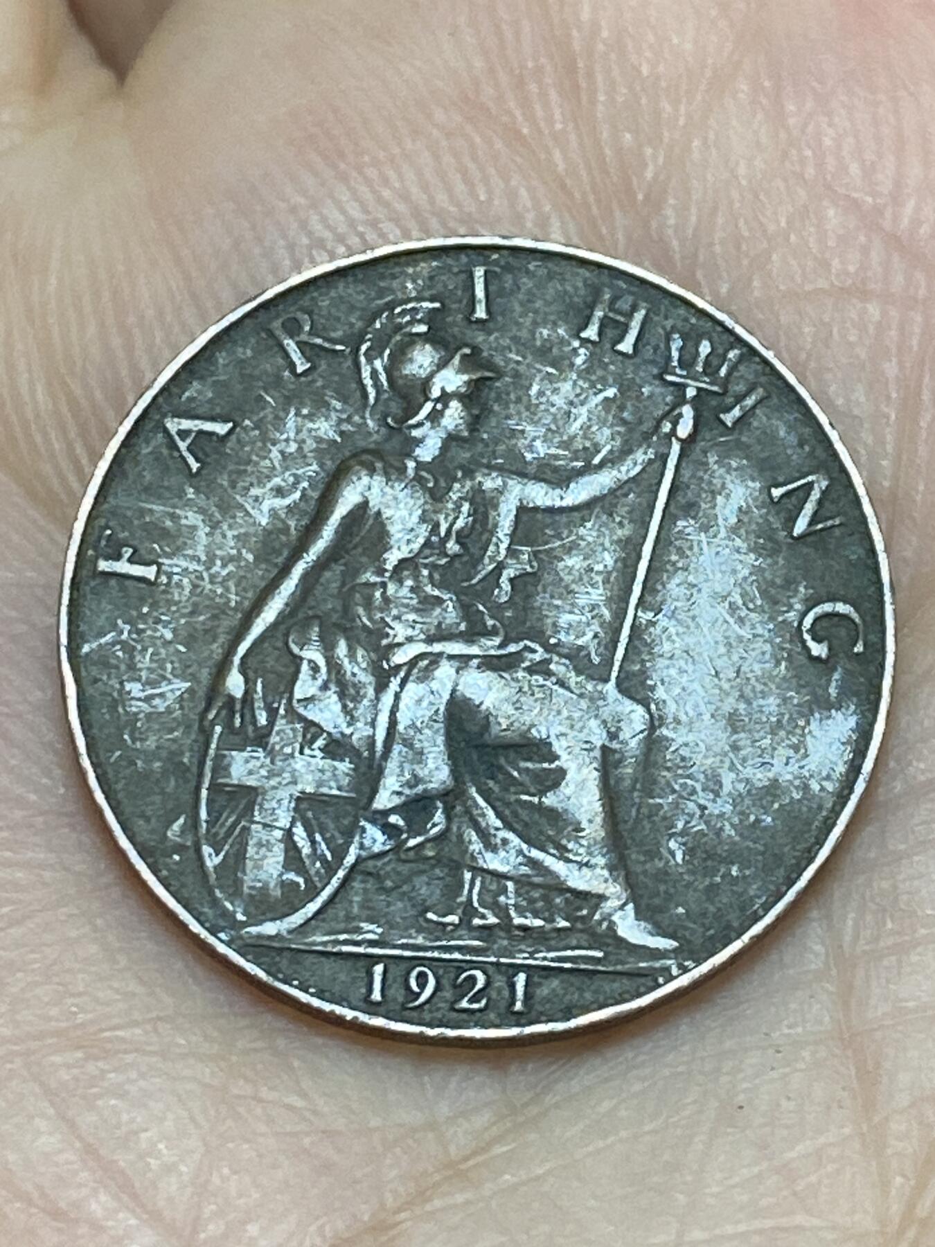 2026年第十七场(总第一百八十六场）外国好品散币场(免佣金) 英国🇬🇧1921年1法新(乔治五世第二版)