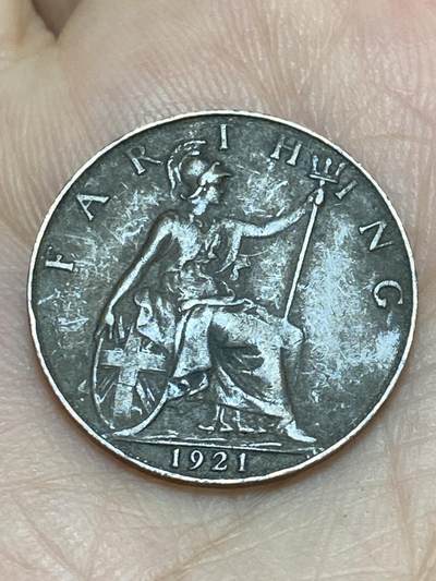 2026年第十七场(总第一百八十六场）外国好品散币场(免佣金) - 英国🇬🇧1921年1法新(乔治五世第二版)