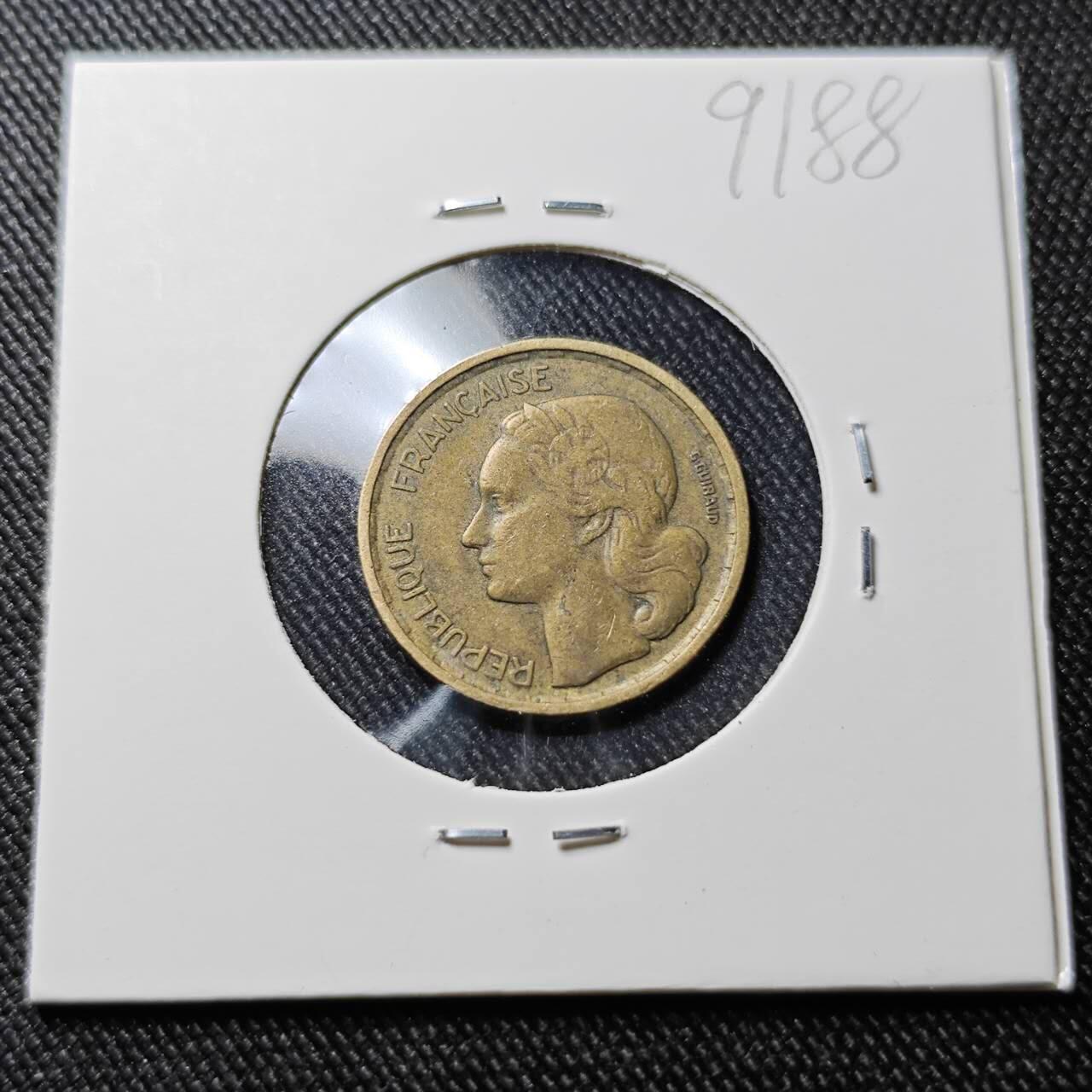 KK钱币收藏小铺  第391期  2月预留时间 周末发货  1952法国10法郎