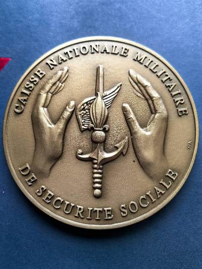 铜章专场 - 法国铜章，军事公告安全，直径73mm