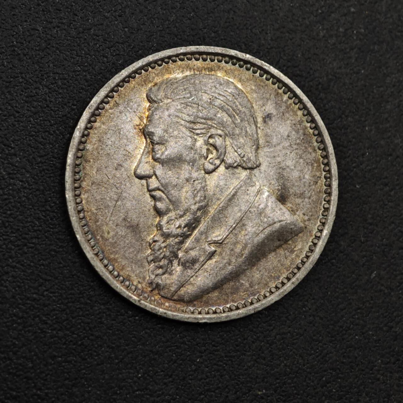 【淘币小摊】实时拍第八百六十一拍   银币套币场   满百包邮可预留二周 每周一统一发货   南非德兰士瓦1896年3便士银币