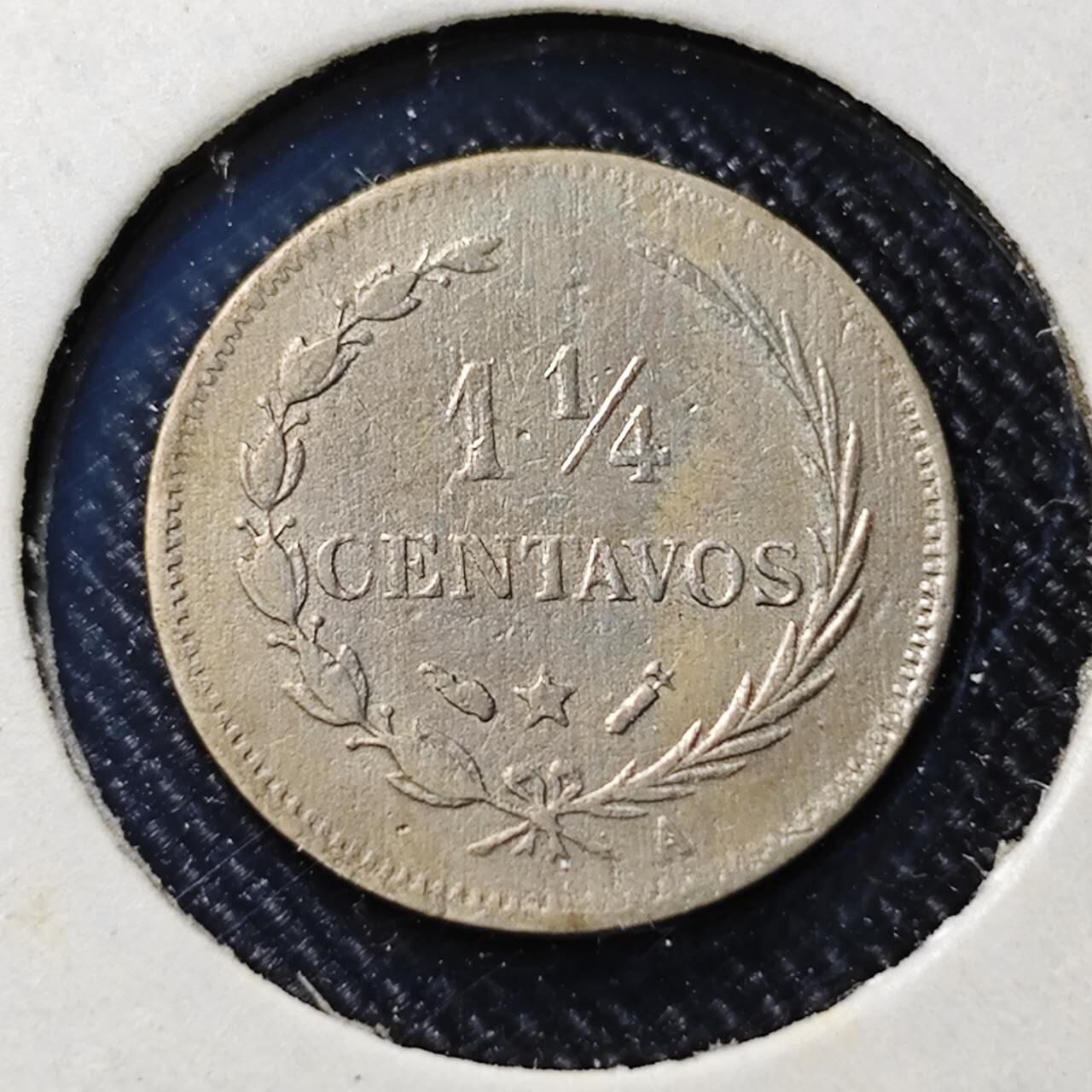 KK钱币收藏小铺  第398期 百期特拍（四拍之二） 2月预留时间 周末发货  1888多米尼加1.25分镍币 发行量仅90万