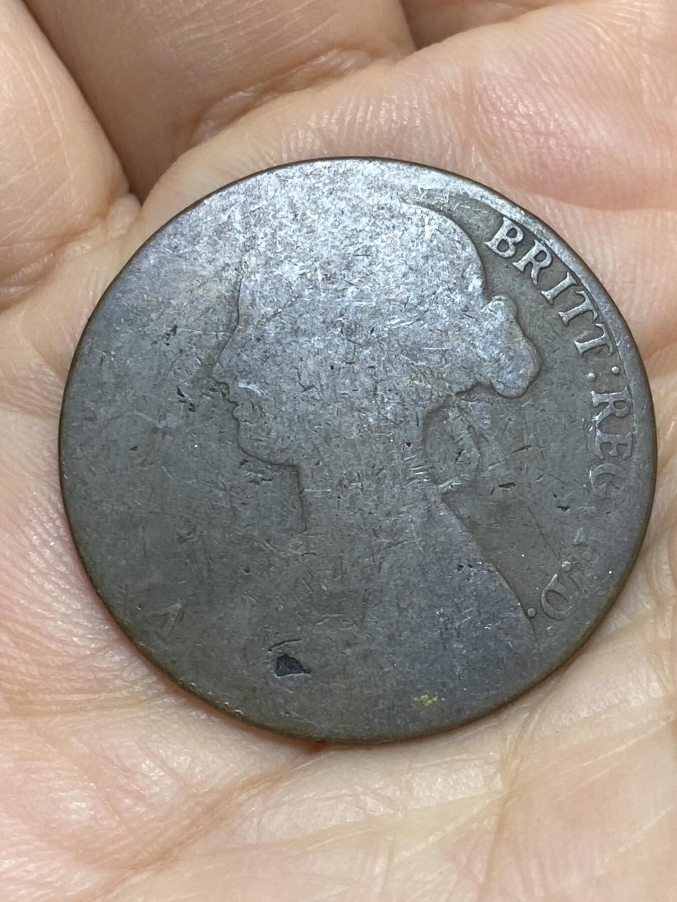 2026年第十七场(总第一百八十六场）外国好品散币场(免佣金) 英国🇬🇧1860年1便士(维多利亚女王中年桂冠)