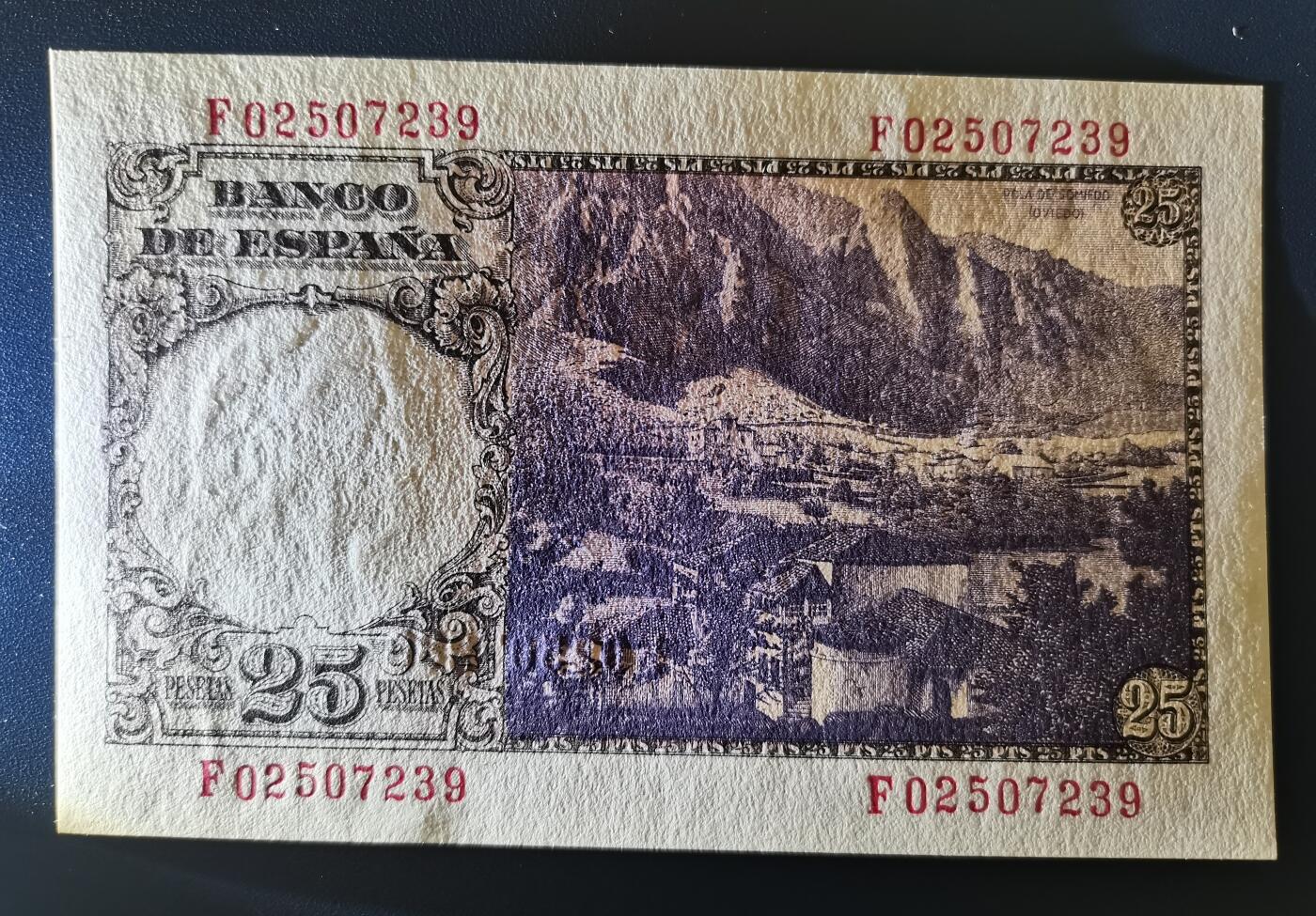 20260308期 全新unc1946年西班牙25比塞塔