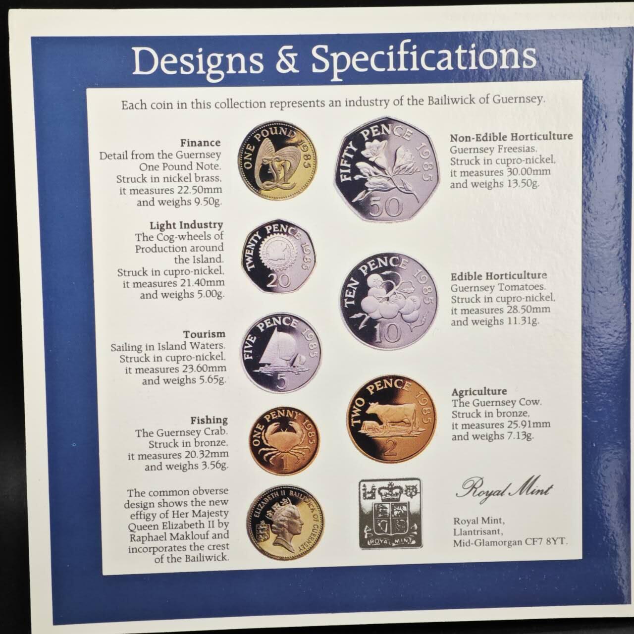 【淘币小摊】实时拍第八百六十一拍   银币套币场   满百包邮可预留二周 每周一统一发货   根西1985年套币