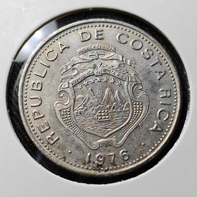 KK钱币收藏小铺  第391期  2月预留时间 周末发货 - 1976哥斯达黎加50分 