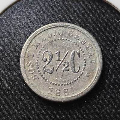 KK钱币收藏小铺  第398期 百期特拍（四拍之二） 2月预留时间 周末发货 -  1881哥伦比亚2.5分镍币