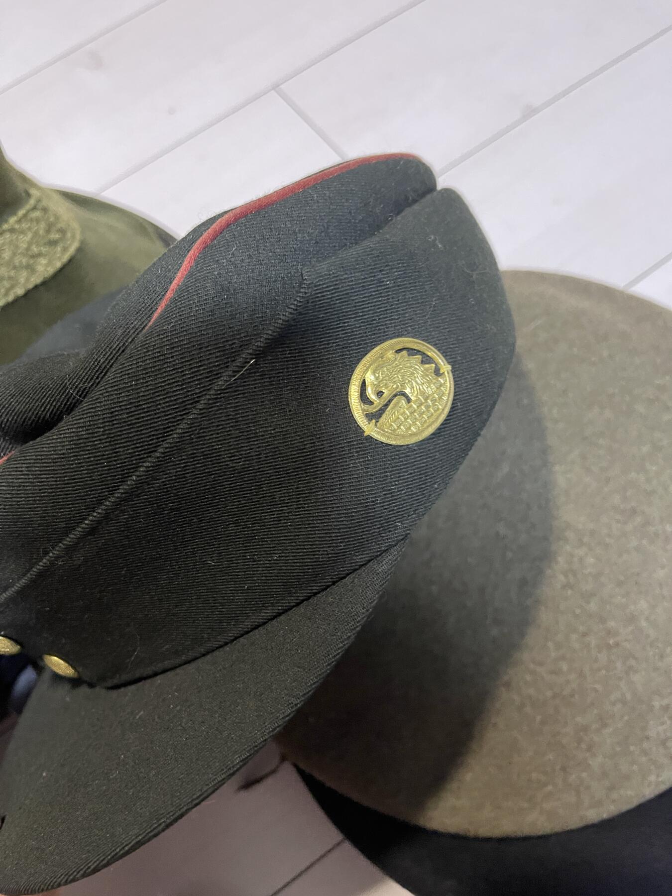 奥地利德国巴伐利亚原版山地兵帽老帽子军帽帽徽（可换朝鲜苏联章）