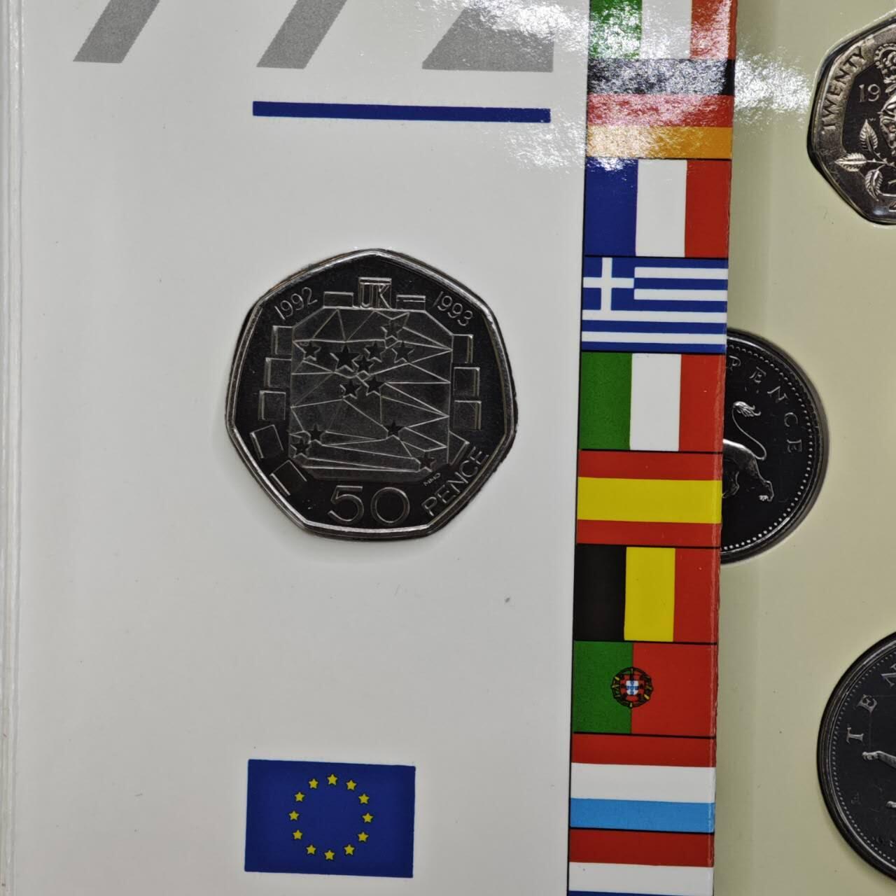 【淘币小摊】实时拍第八百六十一拍   银币套币场   满百包邮可预留二周 每周一统一发货   英国1992年套币