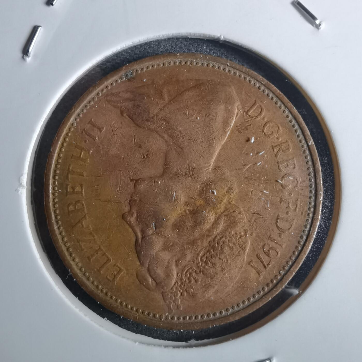 沼泽如烟--第982场 英国1971年2便士