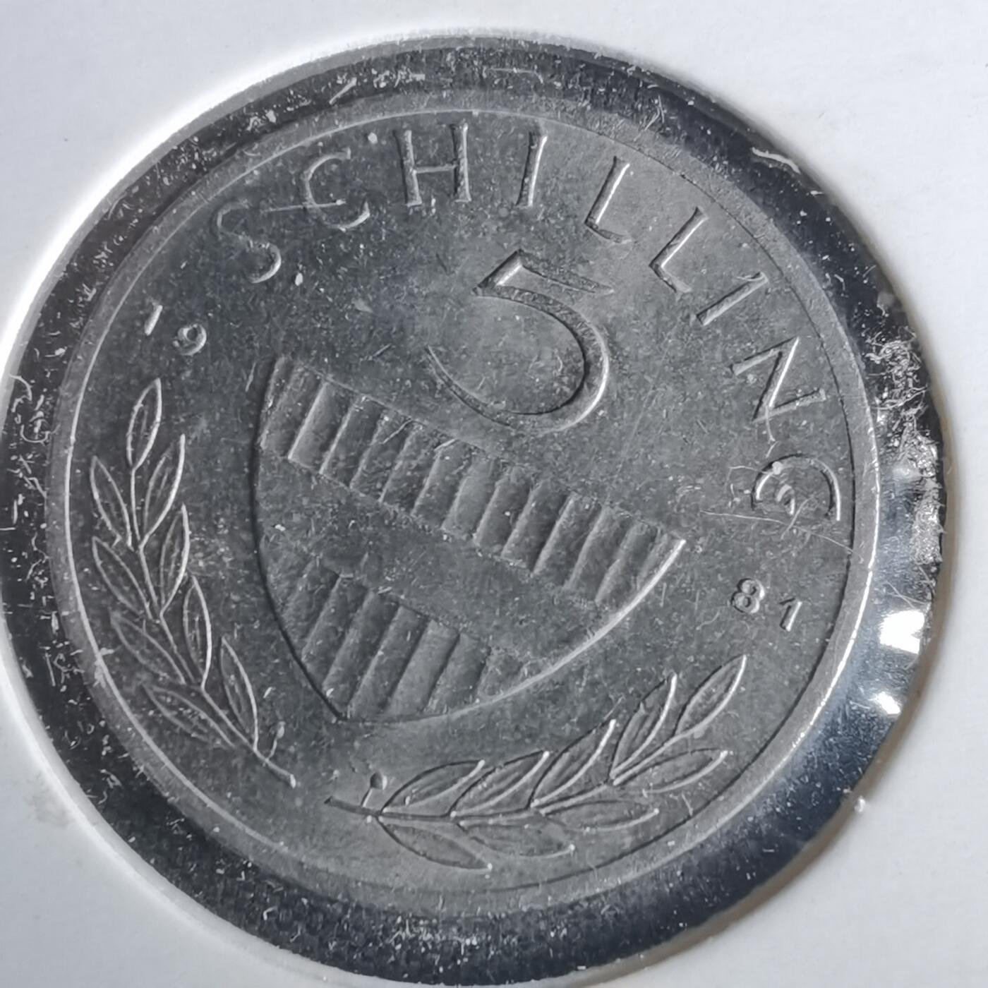 沼泽如烟--第981场 奥地利1981年5先令