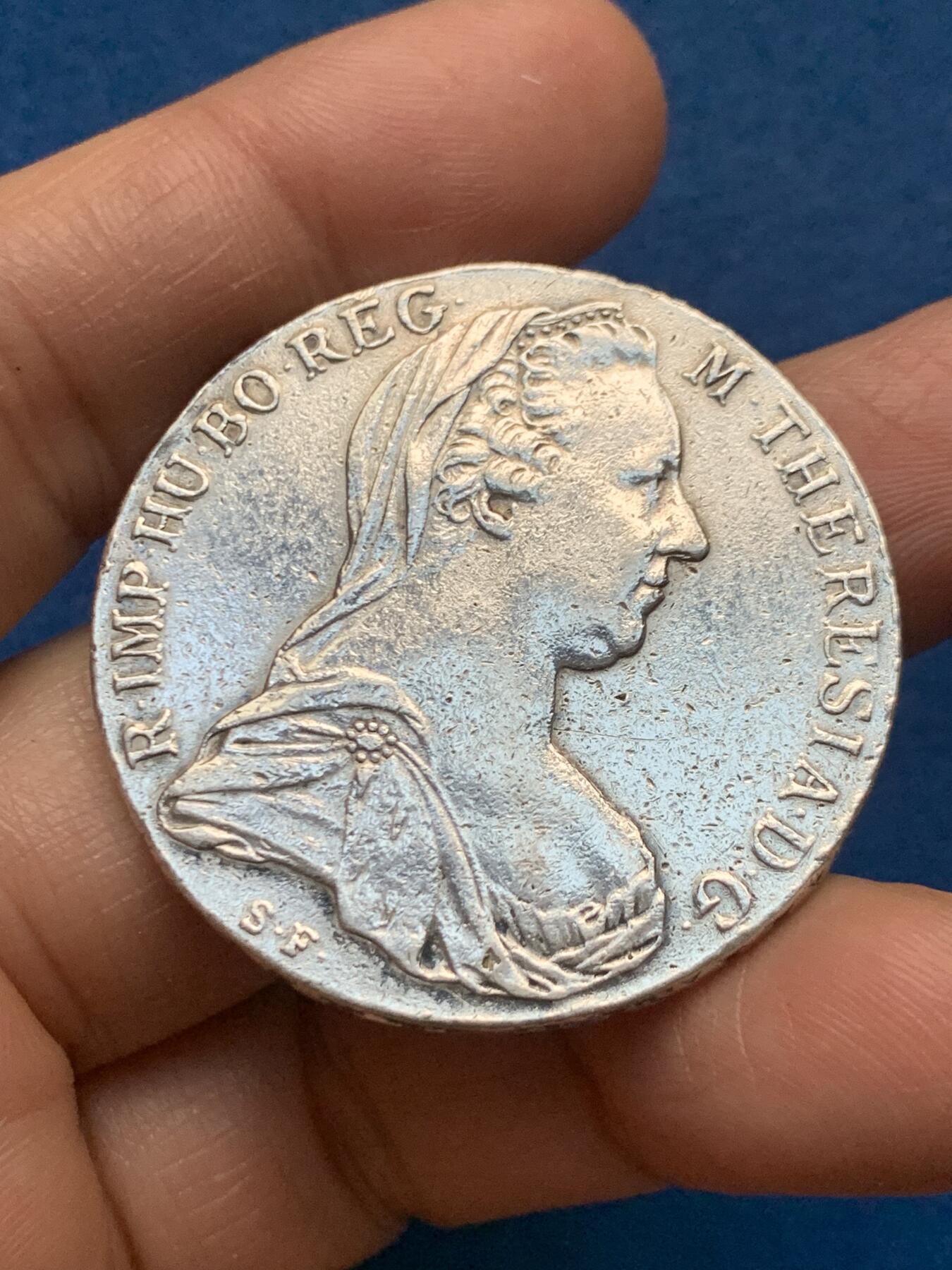 《竞宝斋》第463-465场 周日，周一，周二，3场连拍 （全场包邮）欢迎送拍 1780年大奶妈银币 后铸版 27.85克