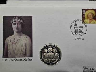 【淘币小摊】限时拍第八百六十二拍  克朗币邮币封场  满百包邮可预留两周  周一统一发货  - 塞拉利昂2002年女王母亲1元纪念币邮币封