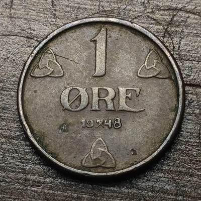 【铜匠收藏】★第144★散币专场 不寄存，30包邮。不满30元，支付5元运费。《接受代拍 代送NGC评级》 - 44【无寄存】挪威 1948年 1欧尔 铜币
