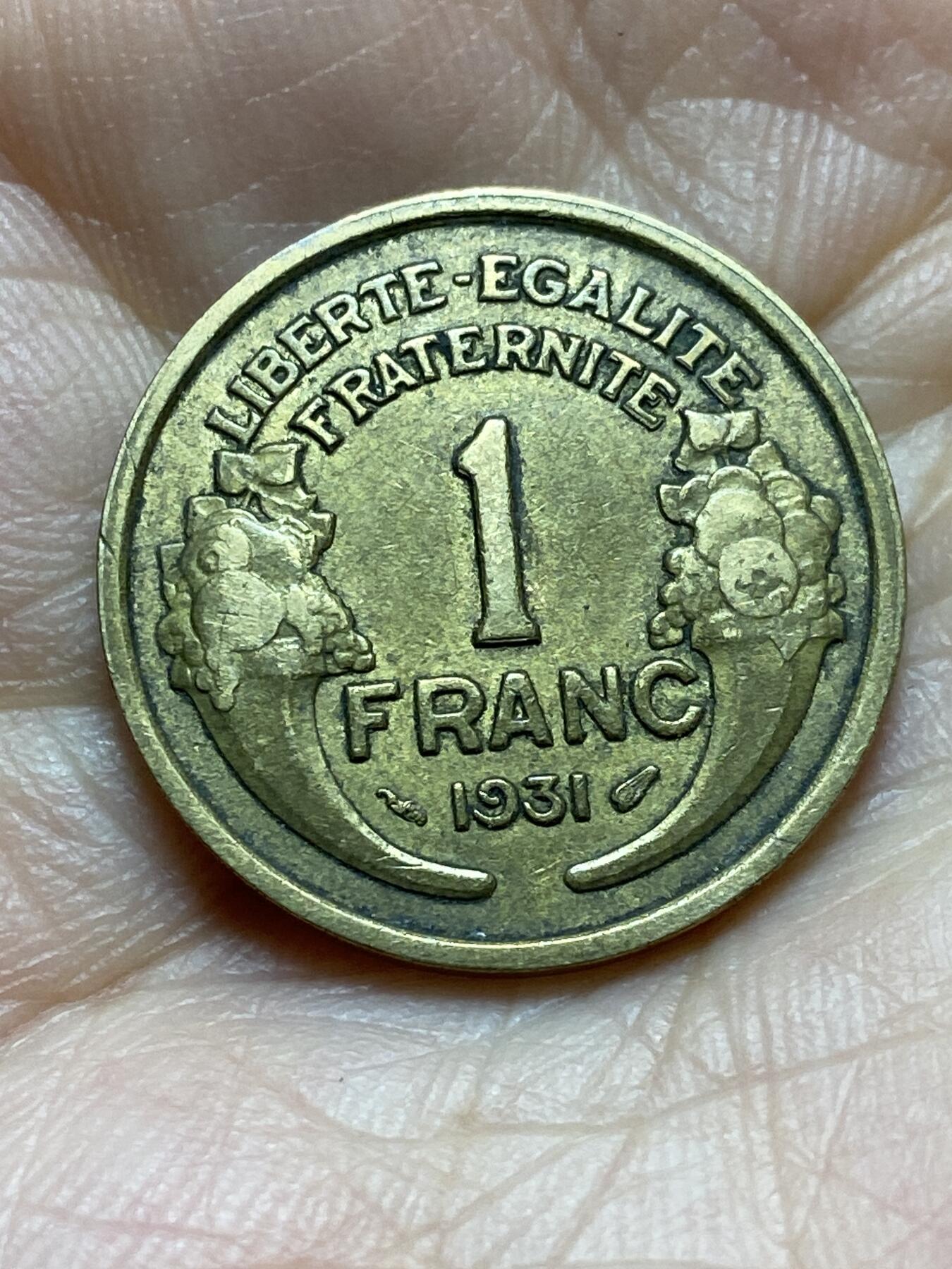 2026年第十七场(总第一百八十六场）外国好品散币场(免佣金) 法兰西第三共和国1931年1法郎(第四版，首发年)