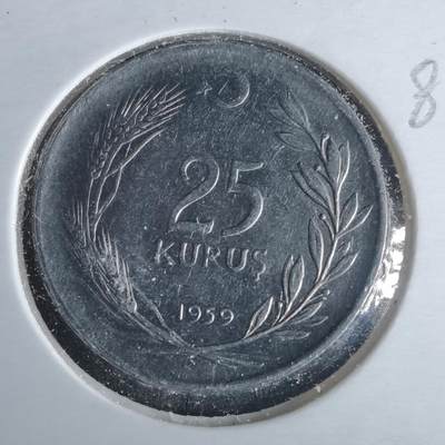 沼泽如烟--第981场 - 土耳其1959年25库鲁