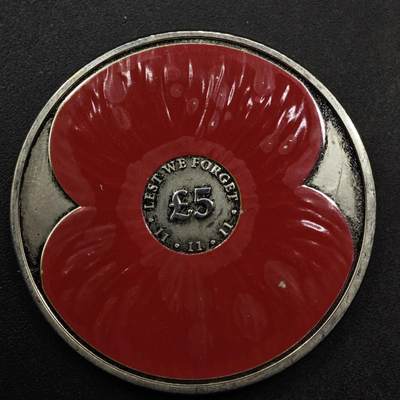 【淘币小摊】限时拍第八百六十二拍  克朗币邮币封场  满百包邮可预留两周  周一统一发货  - 泽西2012年一战5镑纪念币