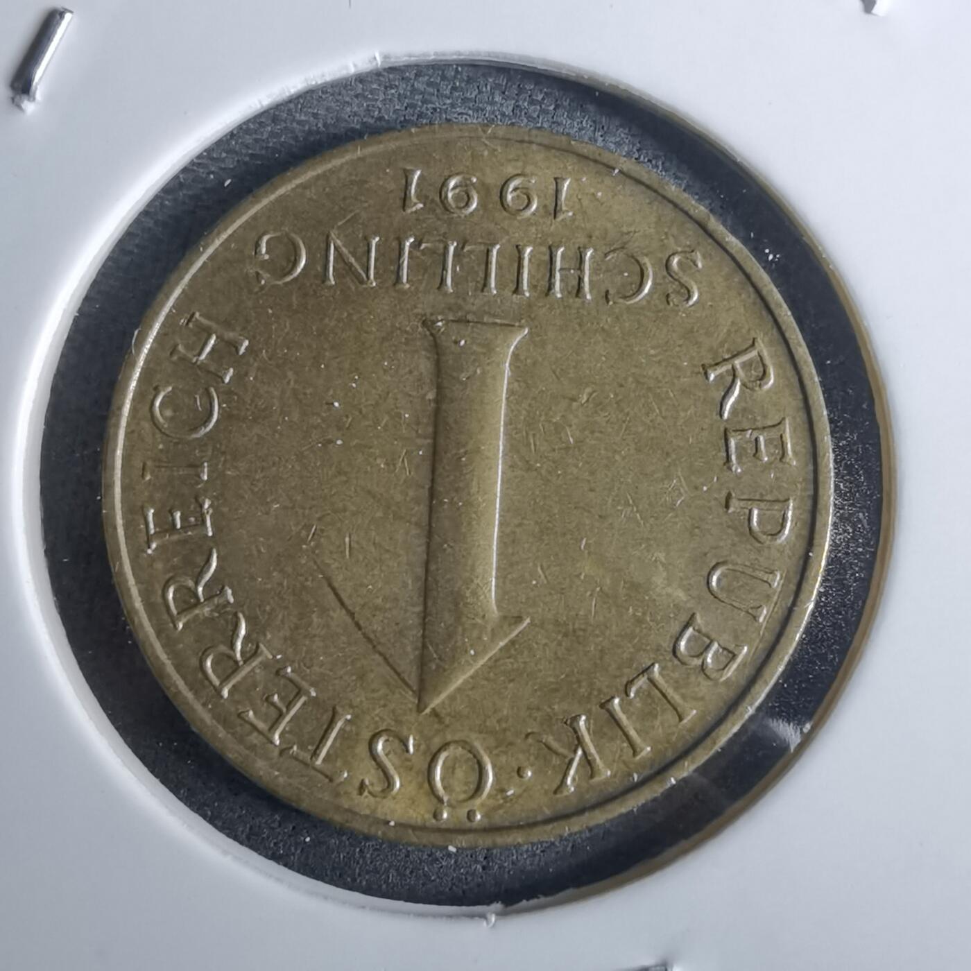 沼泽如烟--第982场 奥地利1991年1先令