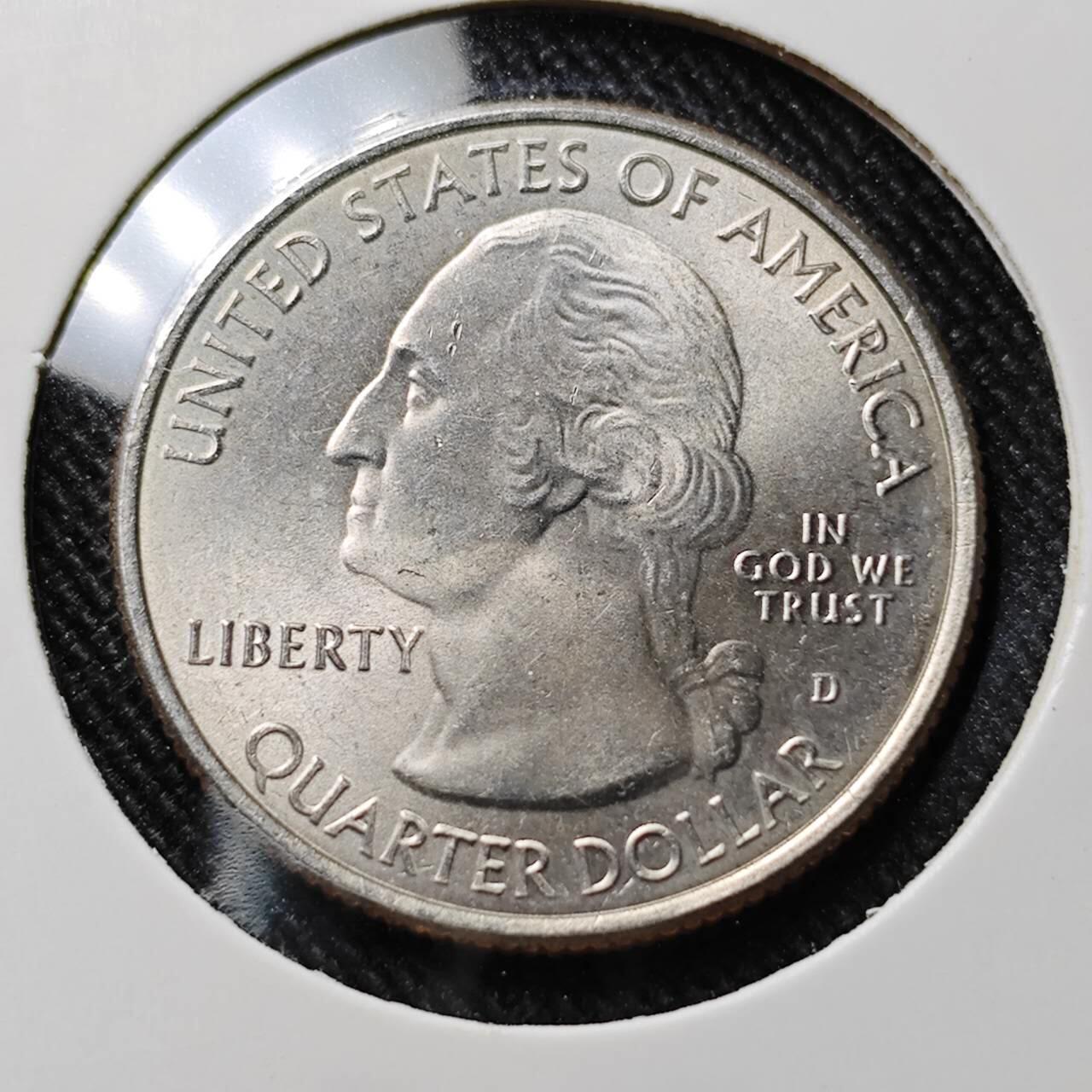 KK钱币收藏小铺  第391期  2月预留时间 周末发货  美国25分纪念币 好品