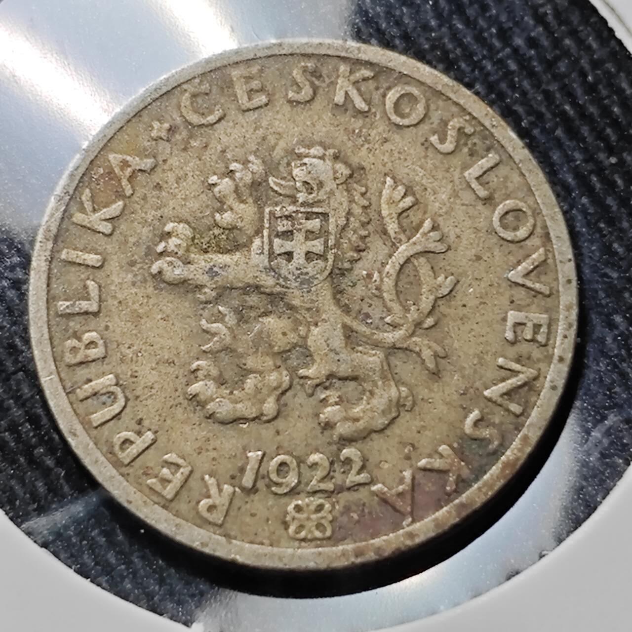 KK钱币收藏小铺  第391期  2月预留时间 周末发货  1922捷克20赫勒