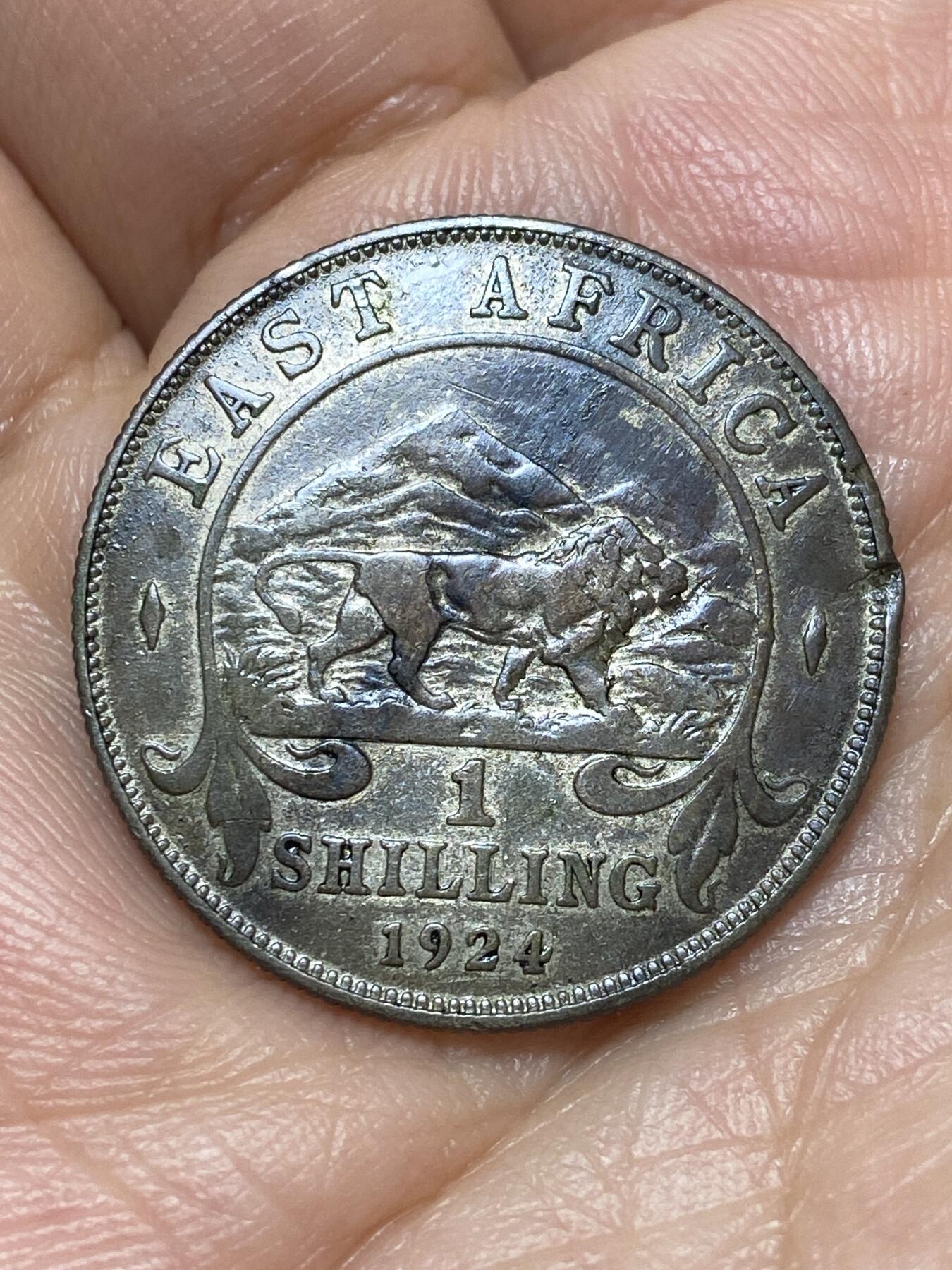 2026年第十七场(总第一百八十六场）外国好品散币场(免佣金) 英属东非1924年1先令银币(乔治五世时期，250银)