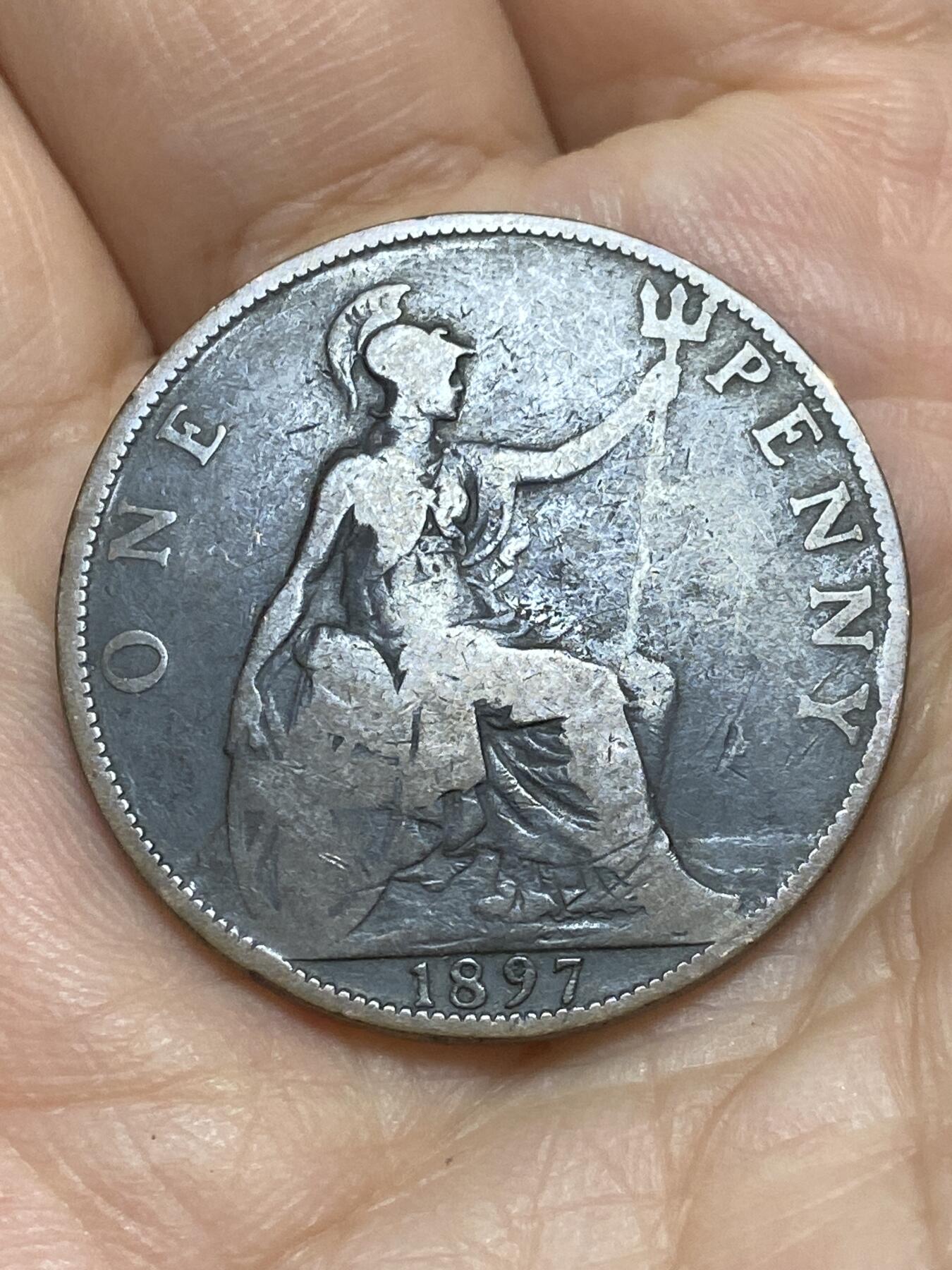 2026年第十七场(总第一百八十六场）外国好品散币场(免佣金) 英国🇬🇧1897年1便士(维多利亚女王老年披纱)