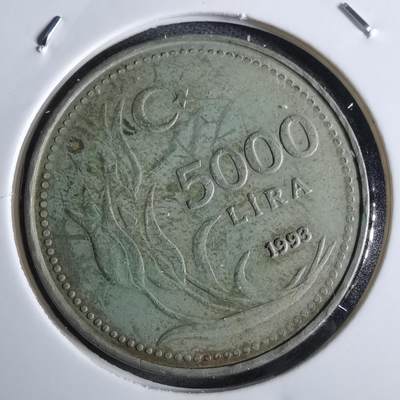 沼泽如烟--第982场 - 土耳其1993年5000里拉