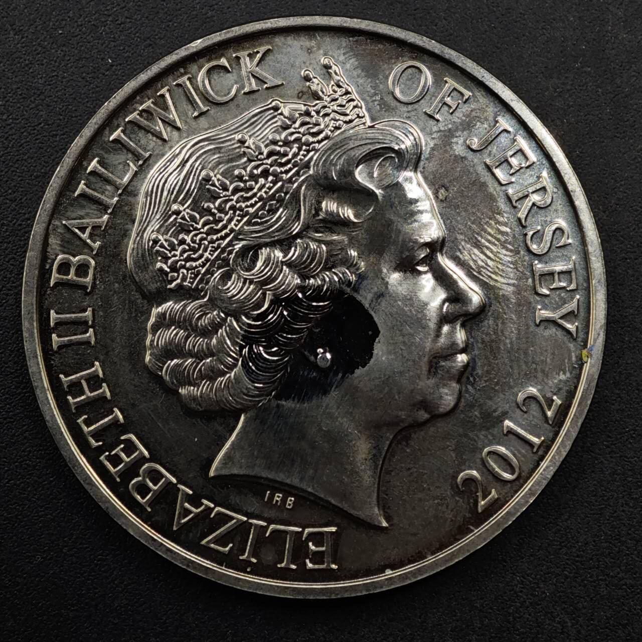 【淘币小摊】限时拍第八百六十二拍  克朗币邮币封场  满百包邮可预留两周  周一统一发货  泽西2012年一战5镑纪念币