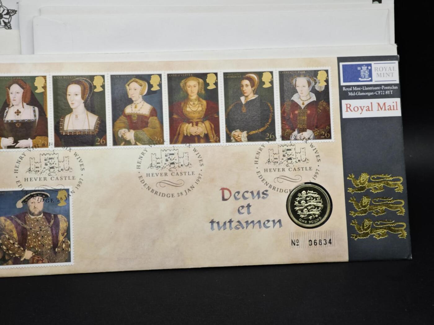 【淘币小摊】限时拍第八百六十二拍  克朗币邮币封场  满百包邮可预留两周  周一统一发货  英国1997年一镑铜币邮币封