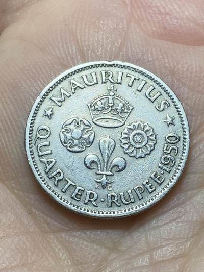 2026年第十七场(总第一百八十六场）外国好品散币场(免佣金) - 英属毛里求斯1950年1/4卢比(乔治六世第二版)