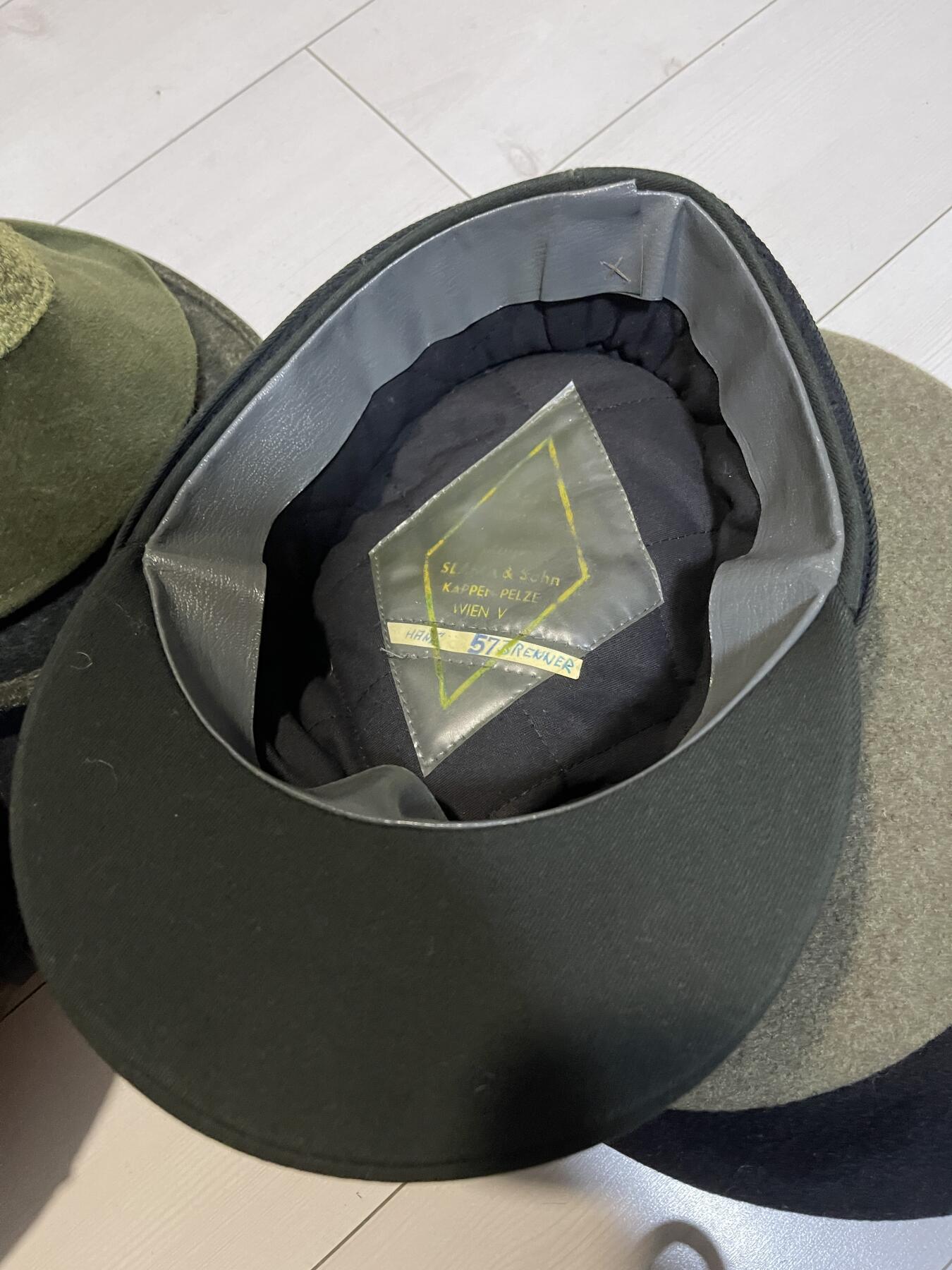 奥地利德国巴伐利亚原版山地兵帽老帽子军帽帽徽（可换朝鲜苏联章）