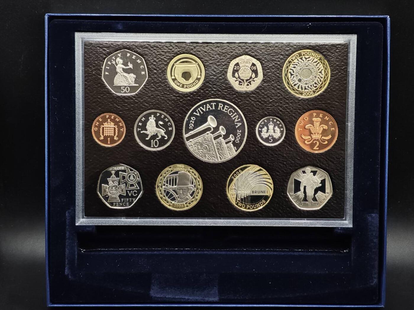 【淘币小摊】实时拍第八百六十一拍   银币套币场   满百包邮可预留二周 每周一统一发货   英国2006年精制套币