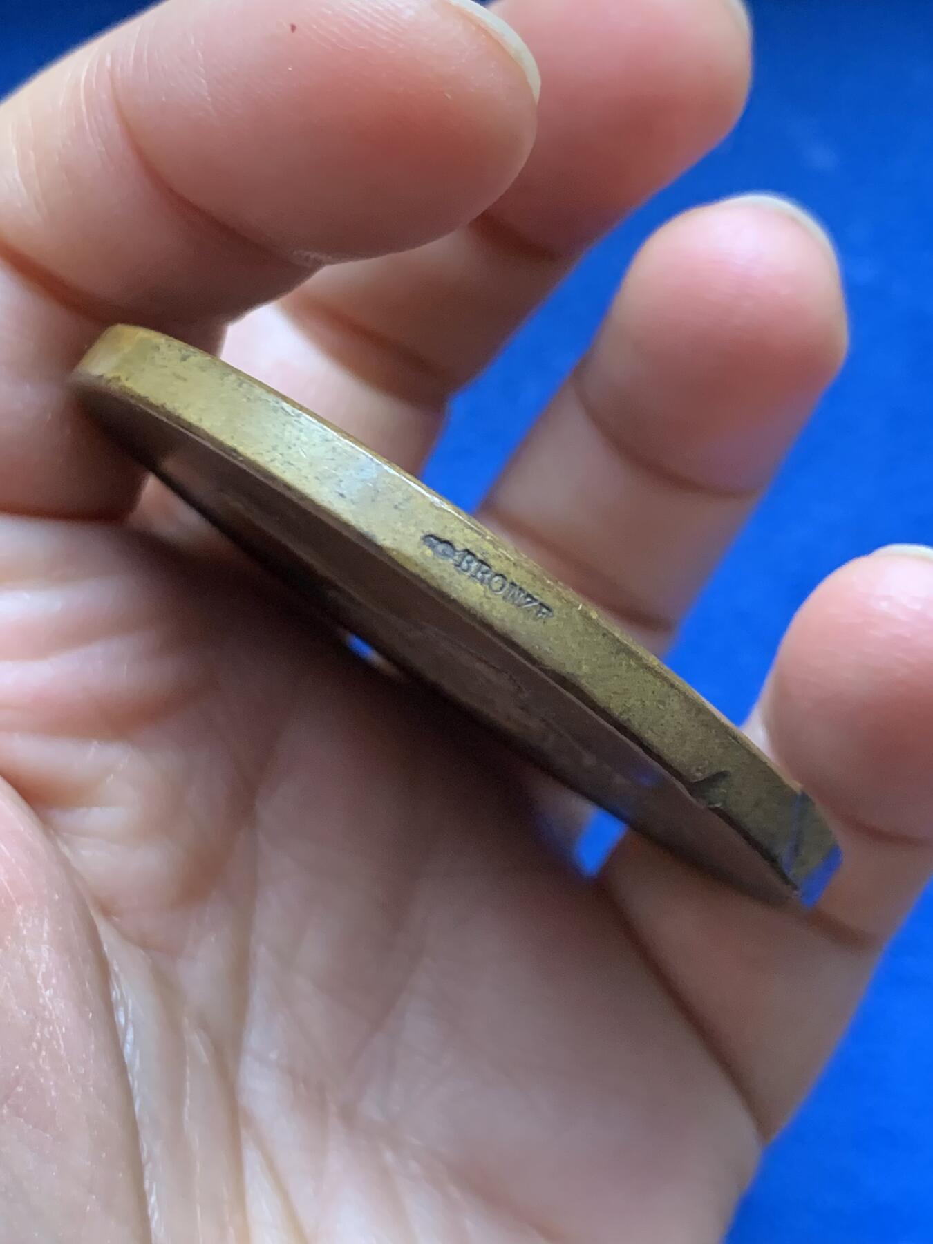 《竞宝斋》第463-465场 周日，周一，周二，3场连拍 （全场包邮）欢迎送拍 1910年雅典娜女神大铜章 90克 57.2mm 丰饶角铜标