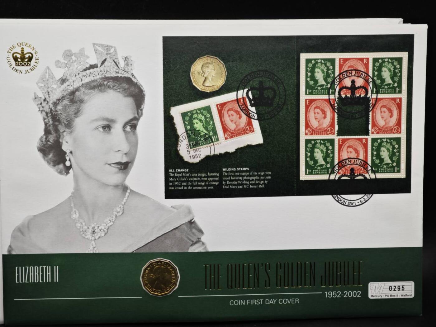 【淘币小摊】限时拍第八百六十二拍  克朗币邮币封场  满百包邮可预留两周  周一统一发货  英国1967年伊丽莎白二世3便士铜币邮币封