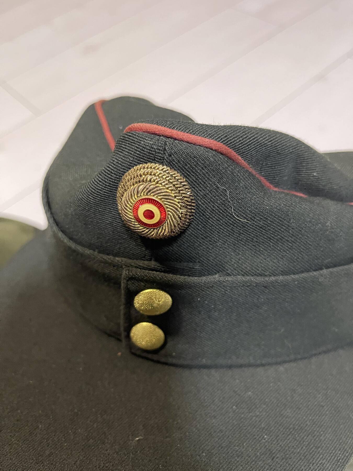 奥地利德国巴伐利亚原版山地兵帽老帽子军帽帽徽（可换朝鲜苏联章）