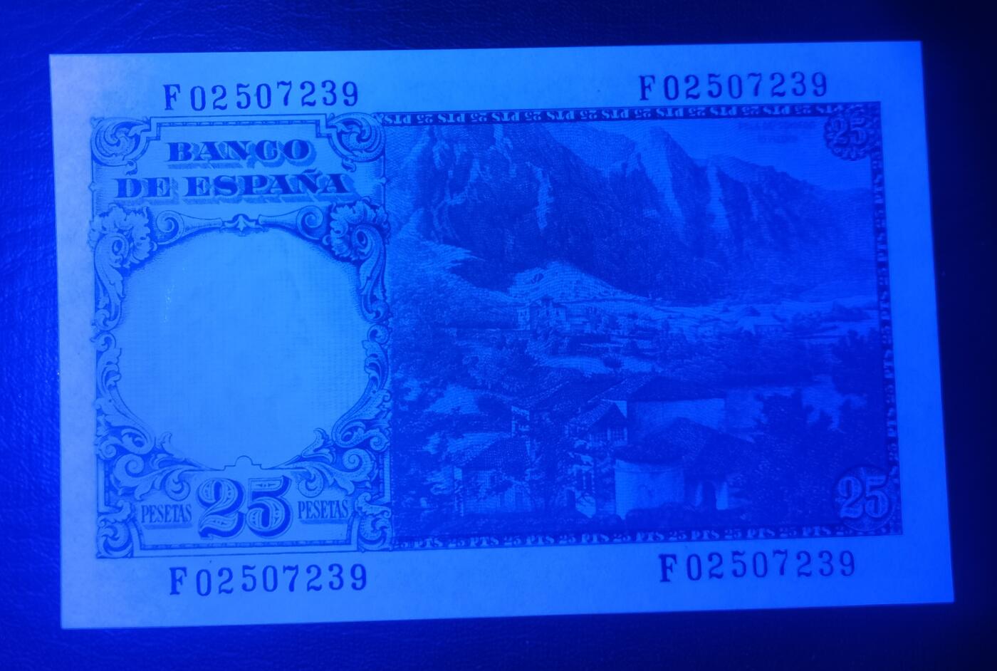 20260308期 全新unc1946年西班牙25比塞塔