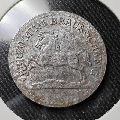 KK钱币收藏小铺  第398期 百期特拍（四拍之二） 2月预留时间 周末发货 - 1920 德国布朗施维克邦（Braunschweig）紧急状态 10芬尼铁币