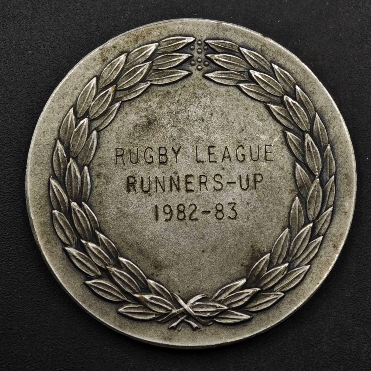 【淘币小摊】实时拍第八百六十一拍   银币套币场   满百包邮可预留二周 每周一统一发货   英国大学体育联盟（Universities Athletic Union）1982-1983赛季橄榄球联赛亚军纪念镀银章38mm
