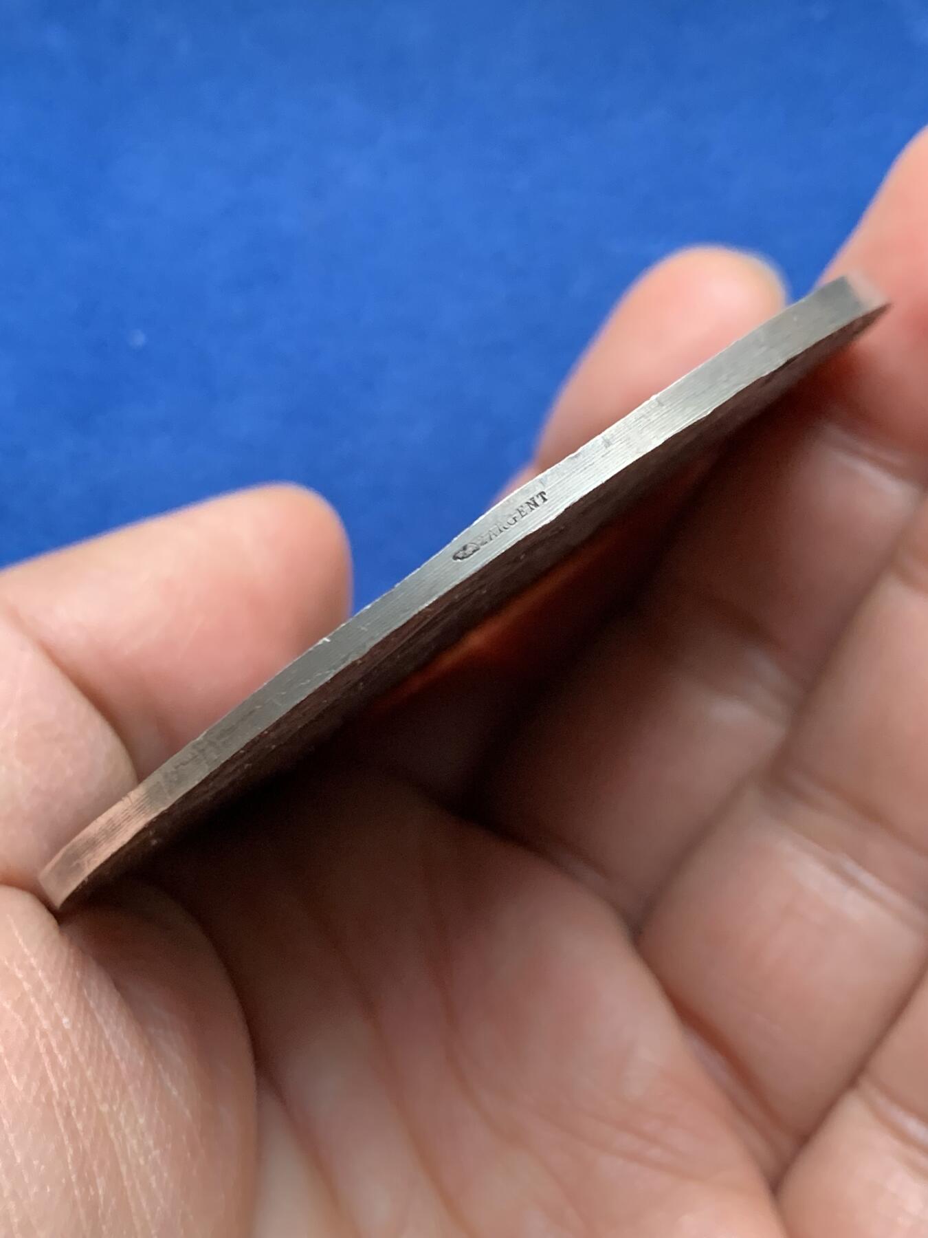 《竞宝斋》第463-465场 周日，周一，周二，3场连拍 （全场包邮）欢迎送拍 法国大银章清凉女神奖，新艺术大师-炫妻狂魔皮列CH.Pillet作品，此章上的女神还是以他老婆为原型。女神从云端向人间挥洒闪电，寓意电力带来光明，背面雕刻是通上电的小山村景色，边铭丰饶角2argent，直径67.2mm，重量99g。