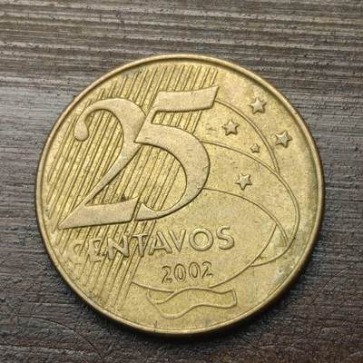 【铜匠收藏】★第143★散币专场 不寄存，30包邮。不满30元，支付5元运费。《接受代拍 代送NGC评级》 - 78【无寄存】巴西 2002年 25分 