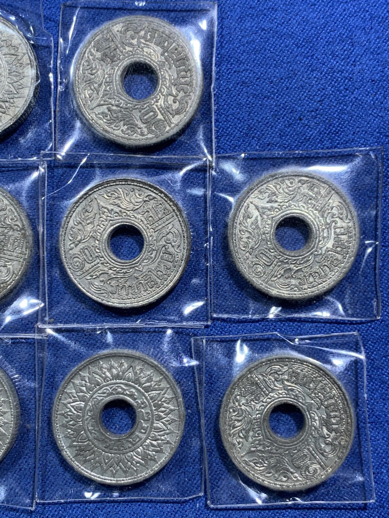 《竞宝斋》第463-465场 周日，周一，周二，3场连拍 （全场包邮）欢迎送拍 10枚一组 泰国1942年10萨当锡币 好品