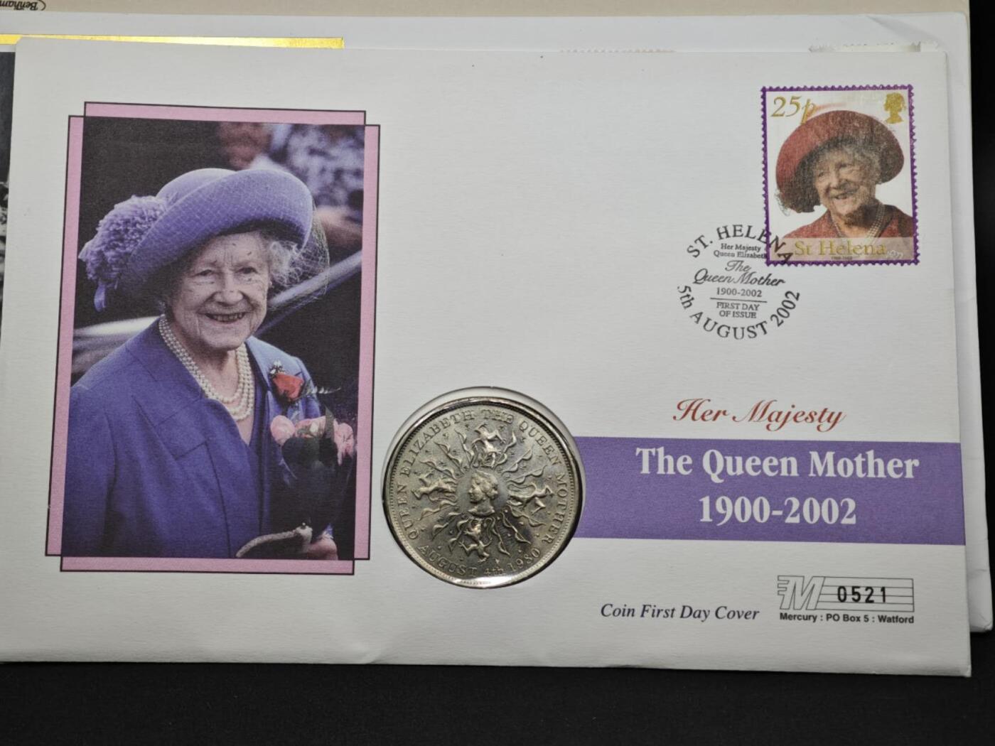 【淘币小摊】限时拍第八百六十二拍  克朗币邮币封场  满百包邮可预留两周  周一统一发货  英国1980年女王母亲纪念币邮币封