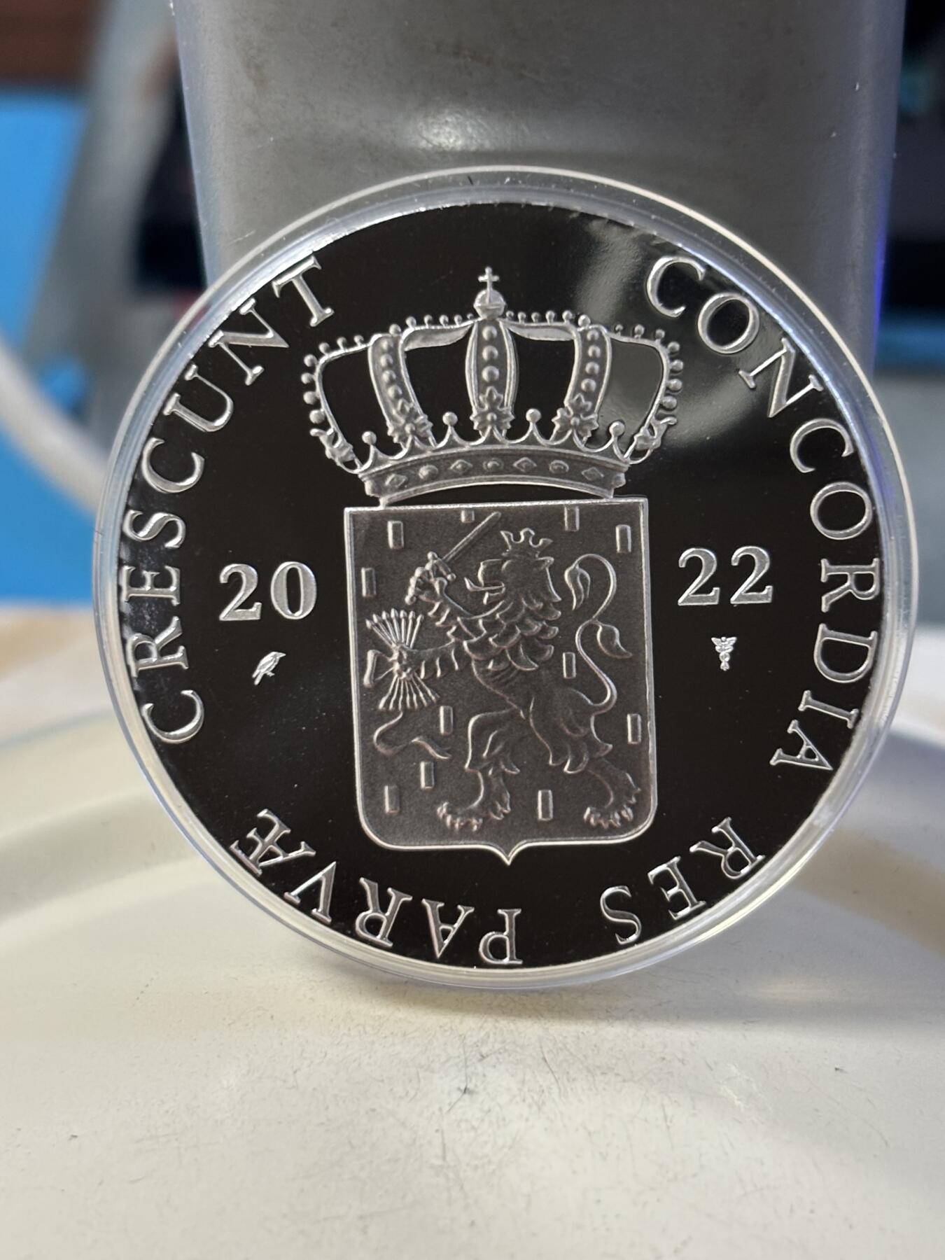 第190期拍卖 荷兰2022年杜卡特城堡系列Coevorden 城堡纪念银章，837银，28.25克，发行2000枚