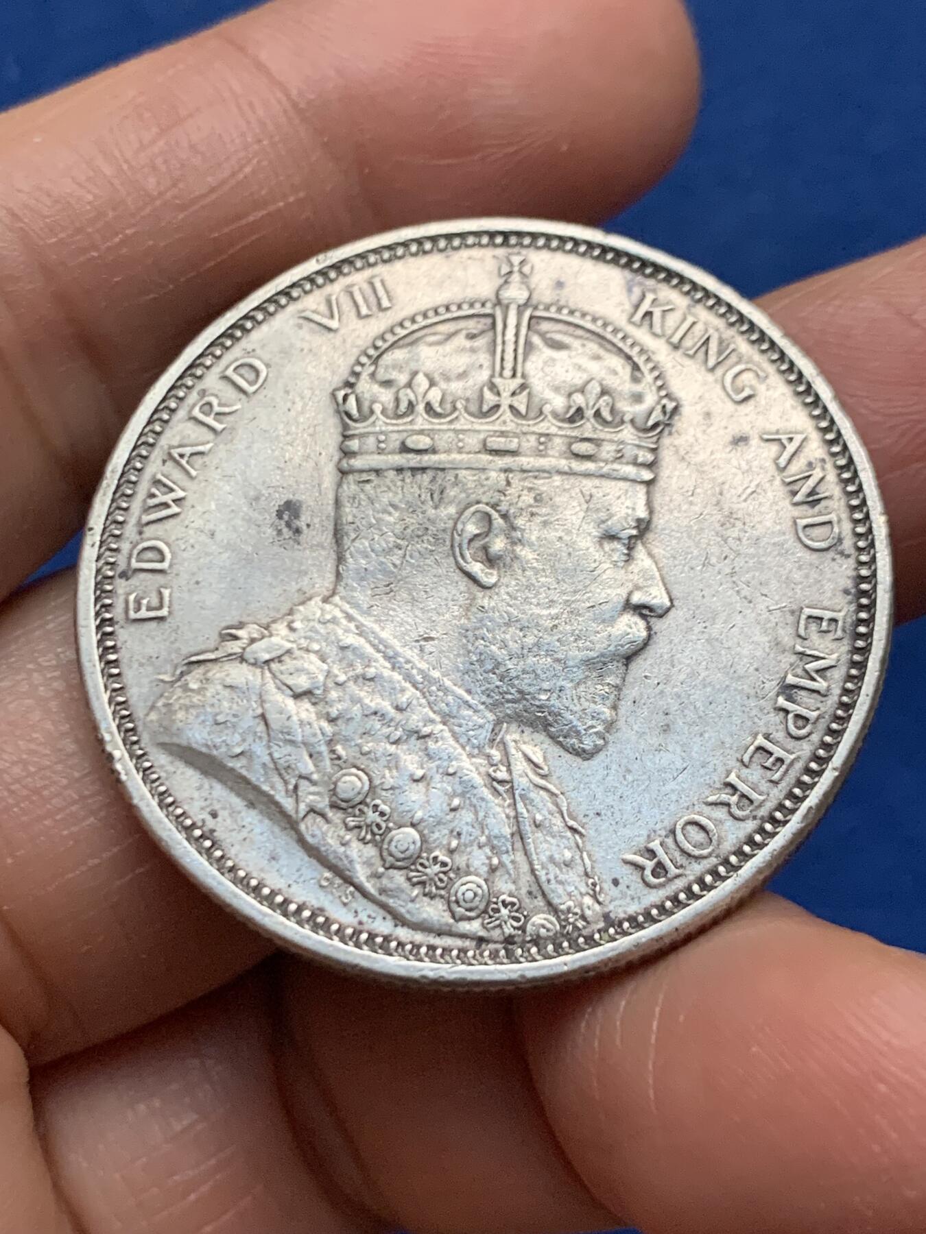 《竞宝斋》第463-465场 周日，周一，周二，3场连拍 （全场包邮）欢迎送拍 英属海峡殖民地1903年爱七1元银币