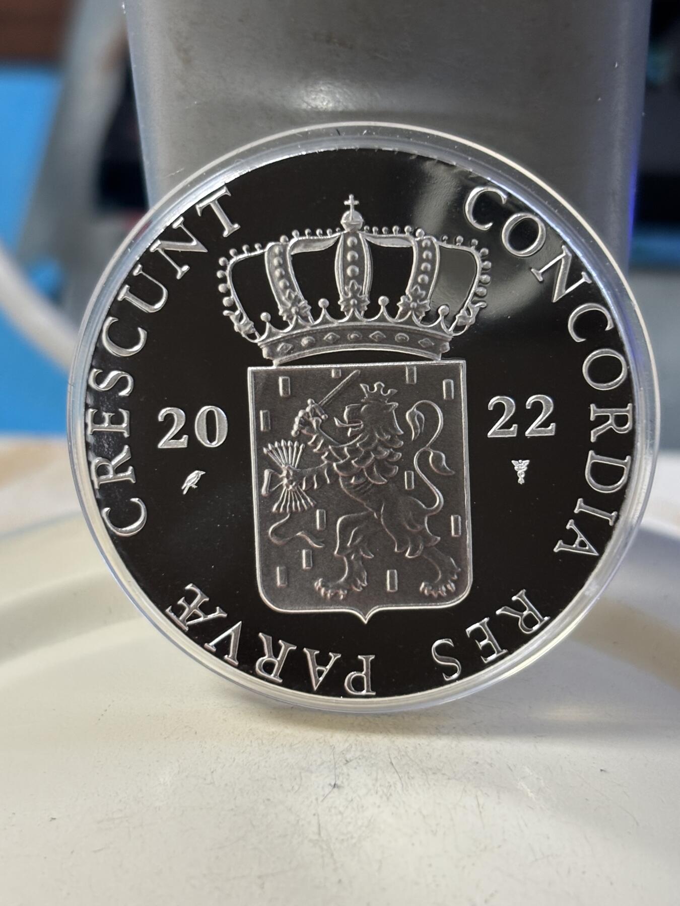 第190期拍卖 荷兰2022年杜卡特城堡系列Coevorden 城堡纪念银章，837银，28.25克，发行2000枚